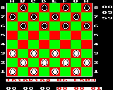 Draughts v1.32 (1983)(Computer Concepts) screen shot game playing